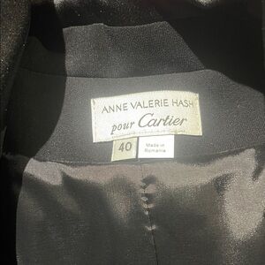 Anne Valerie Hash Black Blazer for Cartier